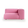 FLAKE couch: element right 1,5-seat, cotton, candy