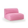 FLAKE couch: element middle 1,5-seat, cotton, candy - Image 2