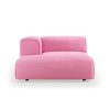 FLAKE couch: element left divan, cotton, candy
