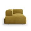 FLAKE couch: element left longchair, royal velvet, thai curry