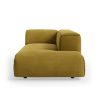 FLAKE couch: element right longchair, royal velvet, thai curry