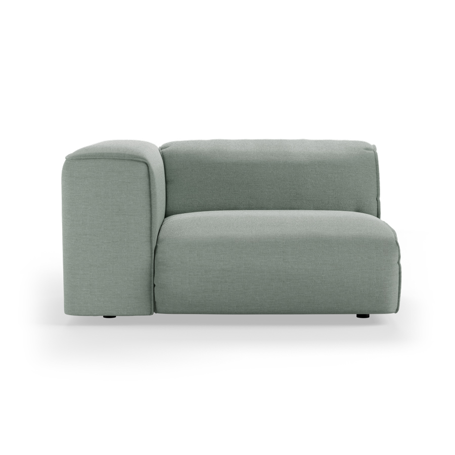 FLAKE couch: element left 1,5-seat, dallas, breeze
