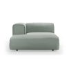 FLAKE couch: element left divan, dallas, breeze