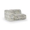 FLAKE couch: element left 1,5-seat, cotton, posy - Image 2