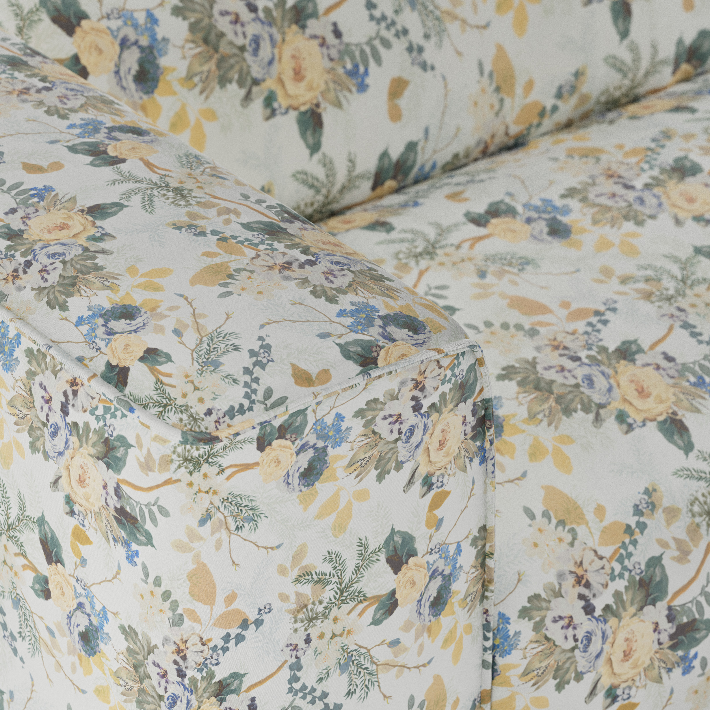 FLAKE couch: element left 1,5-seat, cotton, posy - Image 3