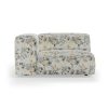 FLAKE couch: element left 1,5-seat, cotton, posy
