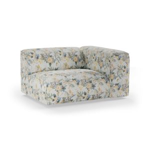 Alternative view of FLAKE couch: element right 1,5-seat, cotton, posy