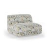 FLAKE couch: element middle 1,5-seat, cotton, posy - Image 2