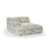 FLAKE couch: element left divan, cotton, posy - Image 2
