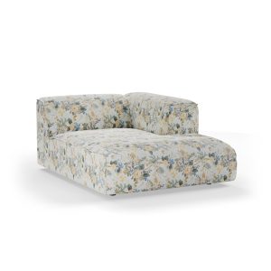 Alternative view of FLAKE couch: element right divan, cotton, posy