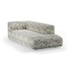 FLAKE couch: element right longchair, cotton, posy - Image 2