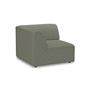 Alternative view of Jax couch: element left corner, linen, army green