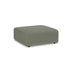 Alternative view of Jax couch: element hocker, linen, army green