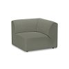 Jax couch: element right end, linen, army green - Image 2