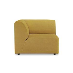 Jax couch: element left corner, linen, burnt ochre