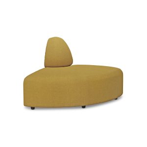 Alternative view of Jax couch: element angle, linen, burnt ochre