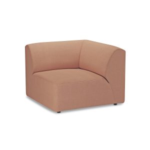 Alternative view of Jax couch: element right corner, linen, dusty rose