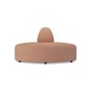 Jax couch: element angle, linen, dusty rose