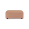 Jax couch: element hocker, linen, dusty rose