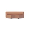Jax couch: element round, linen, dusty rose