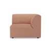 Jax couch: element right end, linen, dusty rose