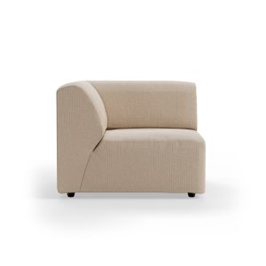 Jax couch: element left corner, knotted, beige