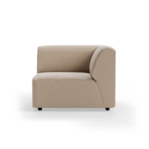 Jax couch: element right corner, knotted, beige