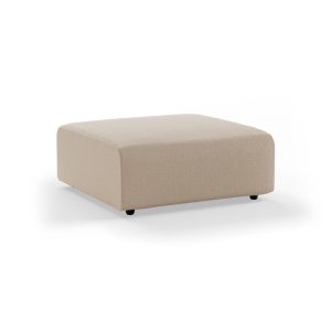 Alternative view of Jax couch: element hocker, knotted, beige