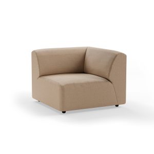 Alternative view of Jax couch: element right corner, knotted, sand