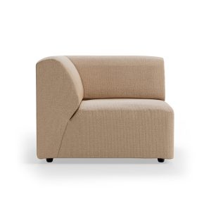 Jax couch: element left end, knotted, sand