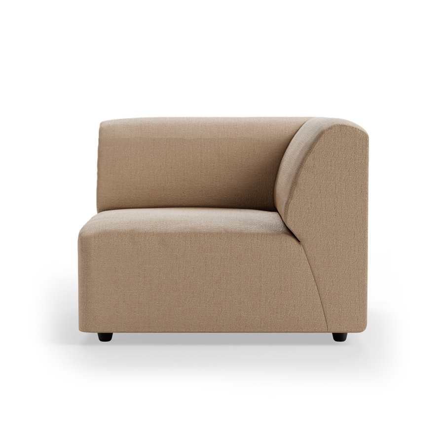 Jax couch: element right end, knotted, sand