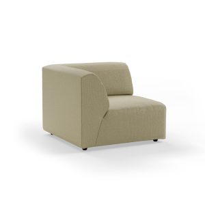 Alternative view of Jax couch: element left corner, knotted, sage