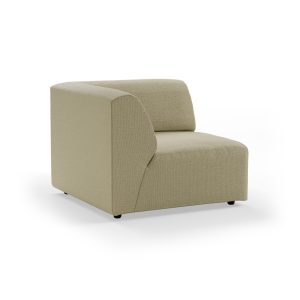 Alternative view of Jax couch: element left end, knotted, sage