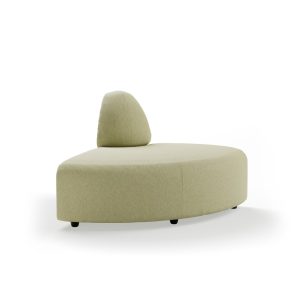 Alternative view of Jax couch: element angle, deco, sage
