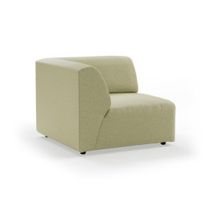 Alternative view of Jax couch: element left end, deco, sage