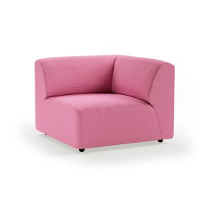 Alternative view of Jax couch: element right end, cotton, candy