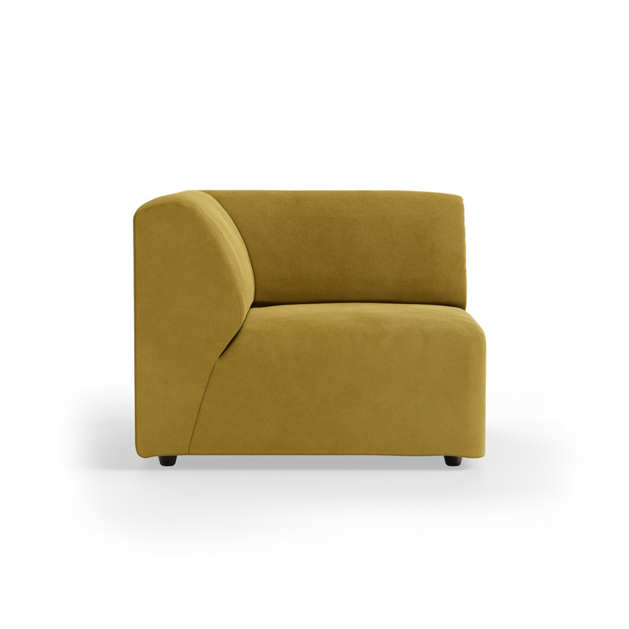 Jax couch: element left corner, royal velvet, thai curry