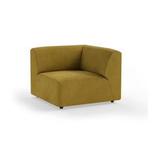 Alternative view of Jax couch: element right corner, royal velvet, thai curry