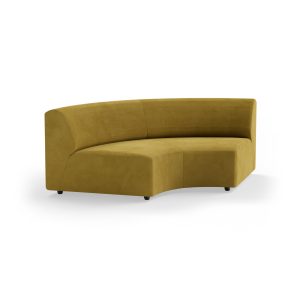 Alternative view of Jax couch: element round, royal velvet, thai curry