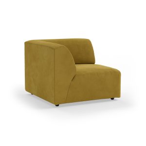 Alternative view of Jax couch: element left end, royal velvet, thai curry