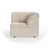 Wave couch: element corner, pure, ivory