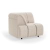 Wave couch: element left high arm, pure, ivory - Image 2