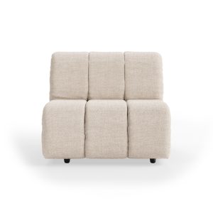 Wave couch: element middle, pure, ivory