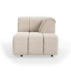 Wave couch: element right divan, pure, ivory