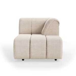 Wave couch: element right divan, pure, ivory