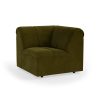 Wave couch: element corner, royal velvet, olive - Image 2