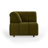 Wave couch: element left high arm, royal velvet, olive