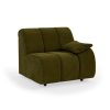 Wave couch: element right low arm, royal velvet, olive - Image 2
