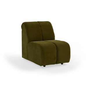 Alternative view of Wave couch: element middle small, royal velvet, olive
