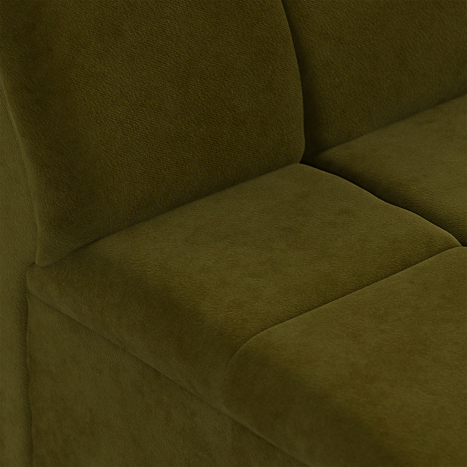 Wave couch: element middle small, royal velvet, olive - Image 3